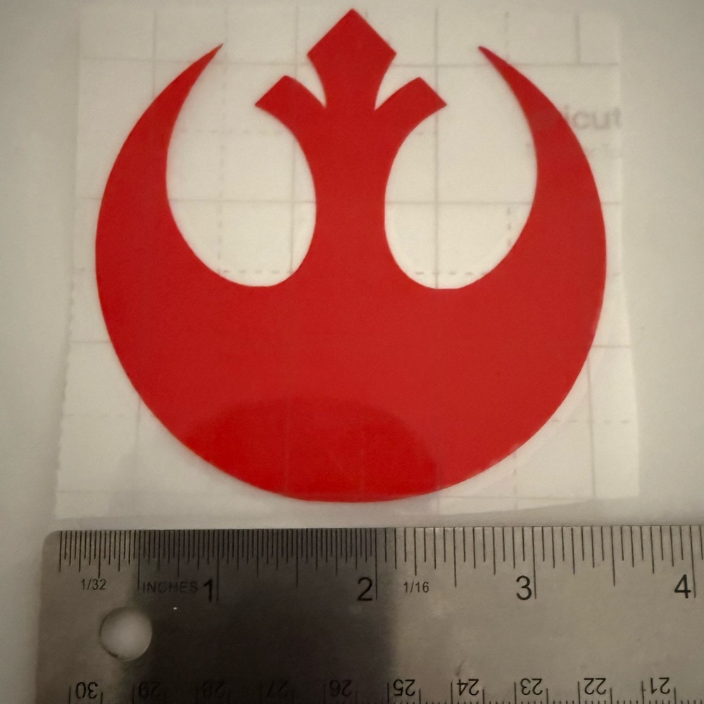 Red Rebel Alliance Vinyl Decal 3.5”x3.5” cool waterproof permanent Star Wars hot - Picture 3 of 3